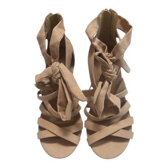 Torrid New Nude Ankle Strap Platform Wedge 9 Wide - Picture 3 of 7